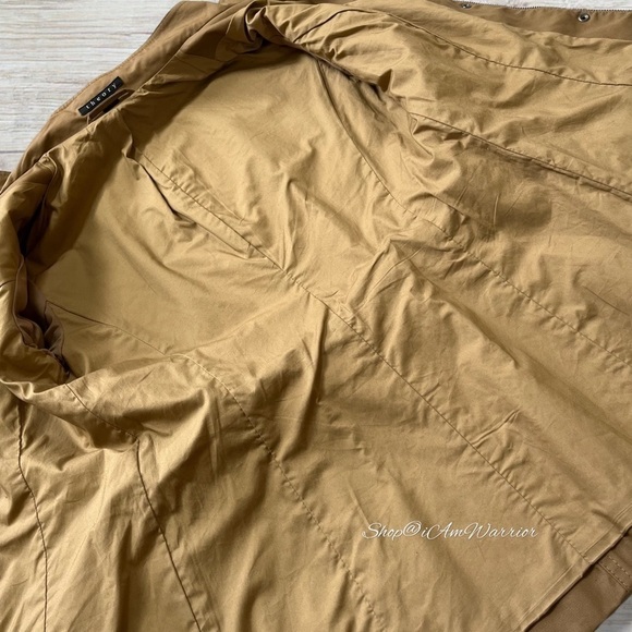 Theory color-block lamb leather & coated canvas belted jacket *shop@iamwarrior - Picture 9 of 11